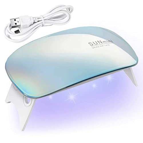 Mini lámpara de uñas LED UV,Lámpara de Secado Rápido USB, Lámpara de uñas LED UV, para Niñas y Mujeres, para el Hogar y el Salón de Manicura