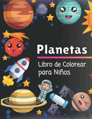 Planetas Libro de Colorear para Niños: Bonito libro para colorear con los planetas del sistema solar
